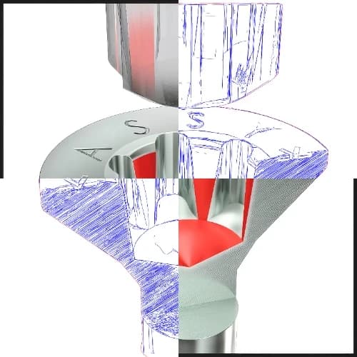 Technical vector line drawing – photo-to-SVG conversion by Pixel2Lines