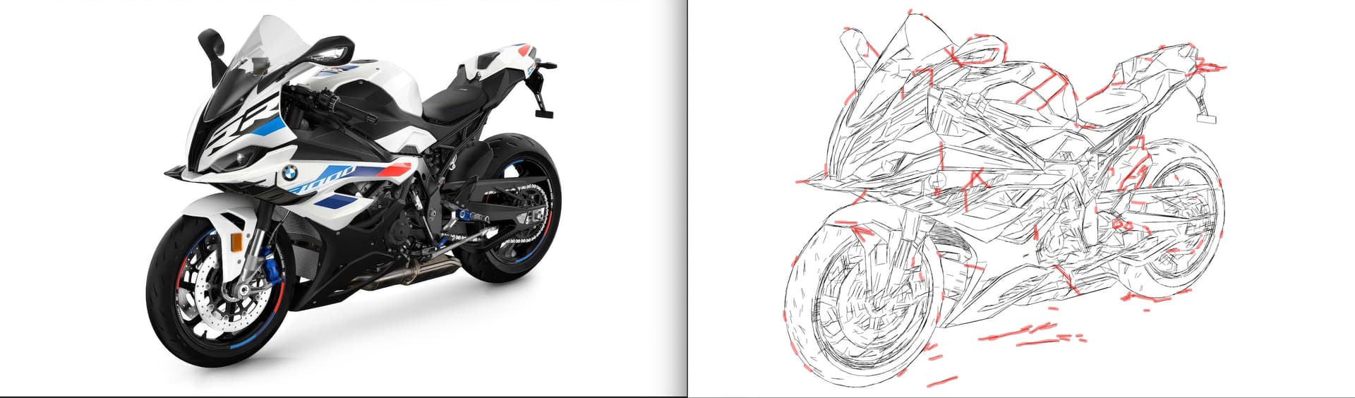 Before-and-after comparison of the photo-to-SVG vectorization pipeline