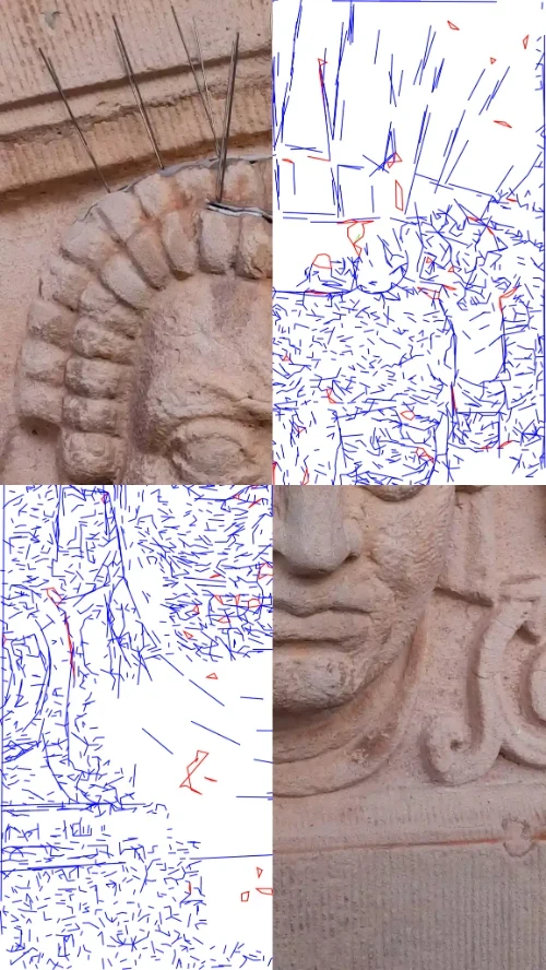 Architecture illustration example from a building photo.