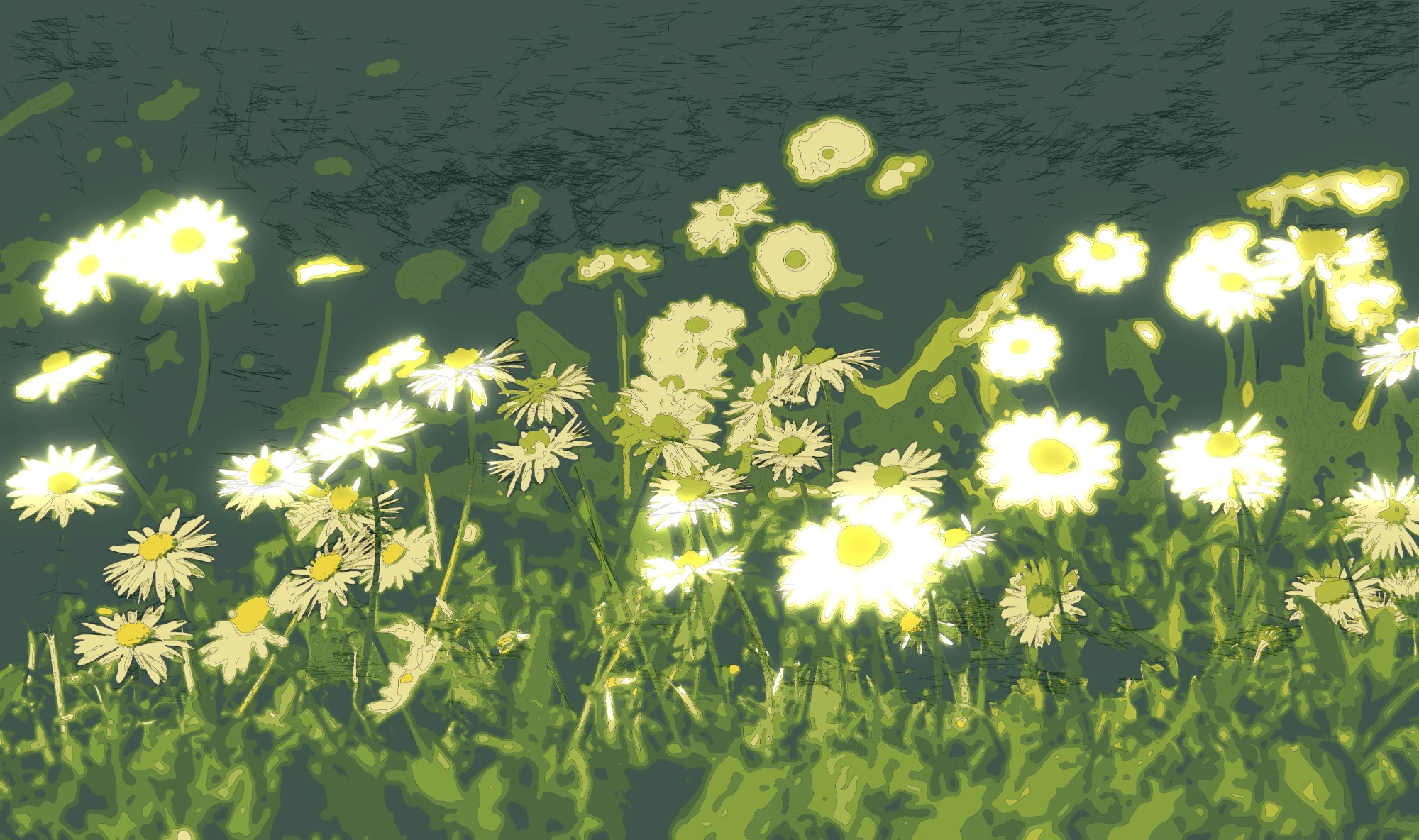 Blooming Flower Field