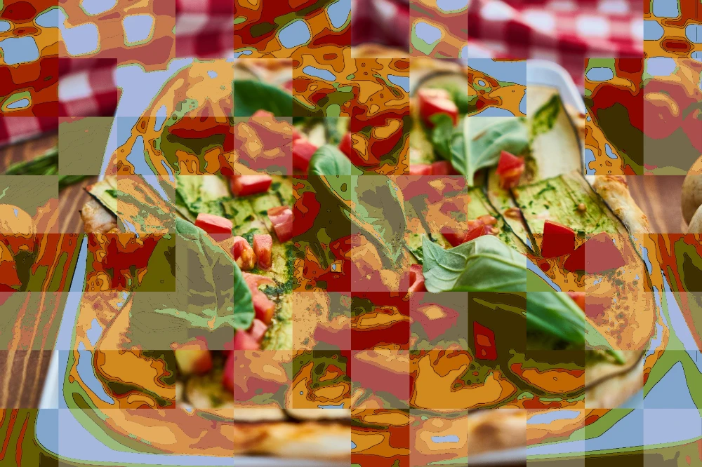 Design with SVG grid overlay