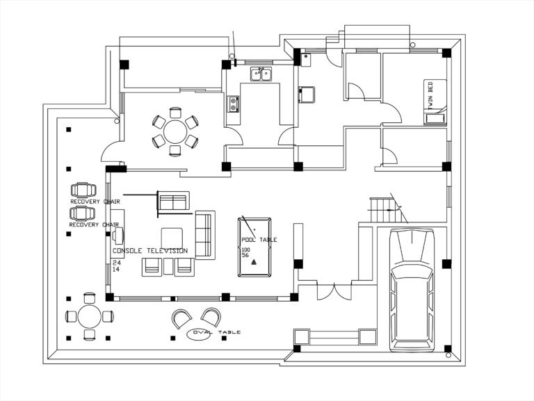 Scanned floor plan before conversion
